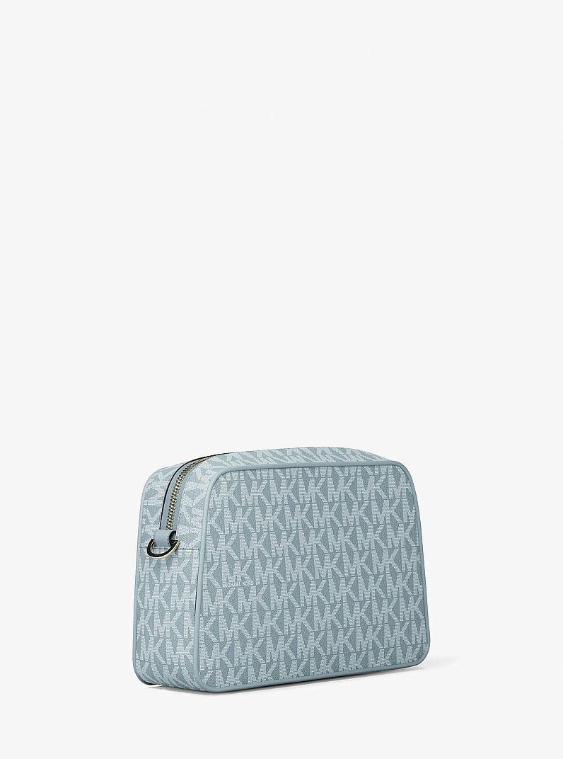 Petit sac &agrave; bandouli&egrave;re pour appareil photo Jet Set &agrave; logo Signature in CHAMBRAY | Michael Kors