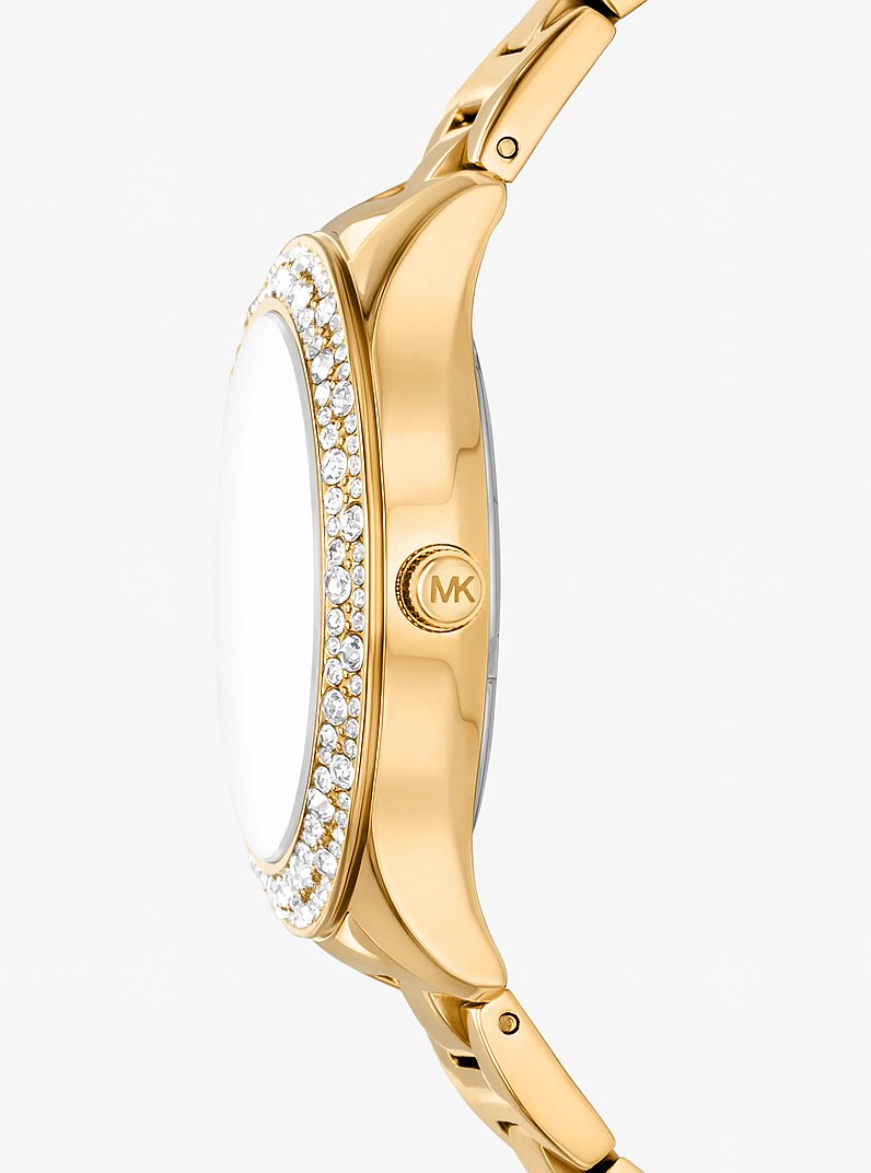 Liliane Pav&eacute; Gold-Tone Watch in GOLD | Michael Kors