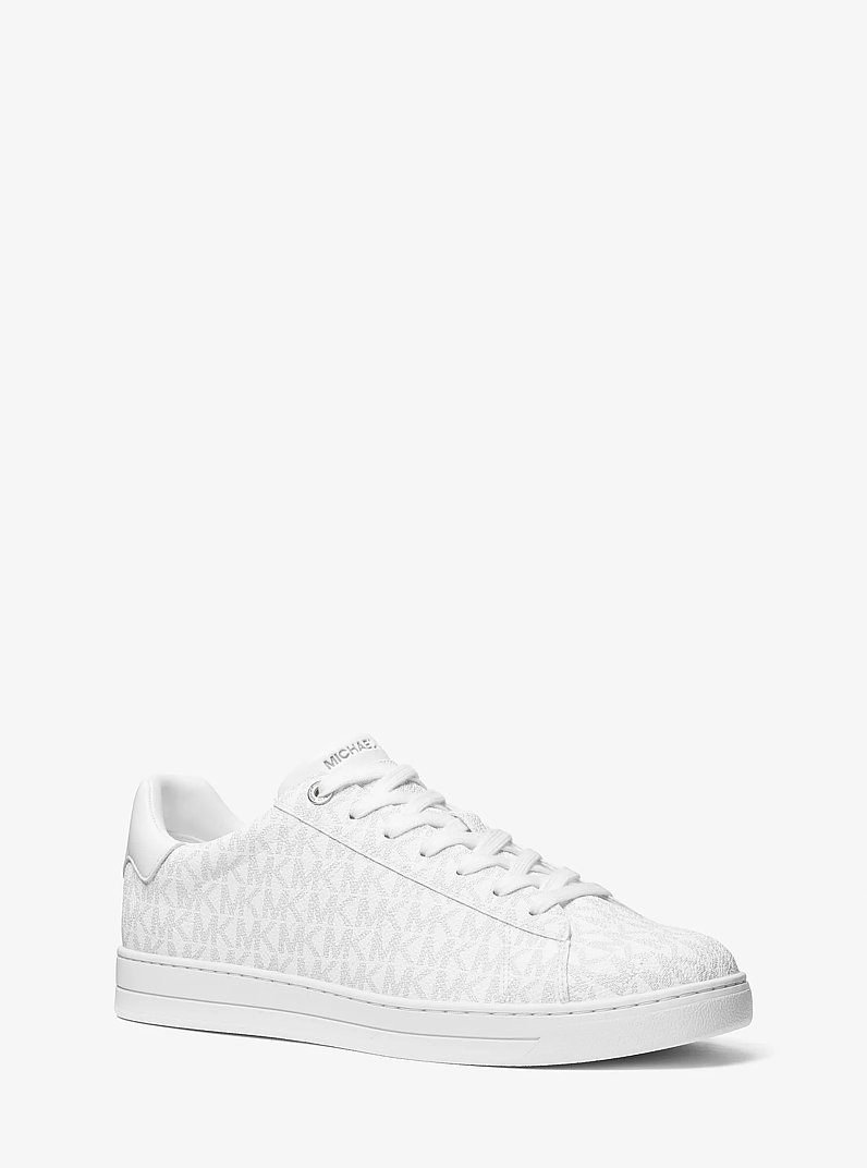 Espadrille Jacob &agrave; logo Signature in BLANC &Eacute;CLATANT | Michael Kors