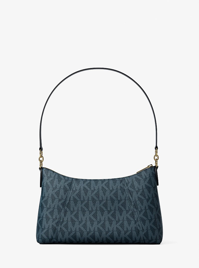 Borsa a tracolla convertibile Sienna media con stampa logo in BLU AMMIRAGLIO | Michael Kors