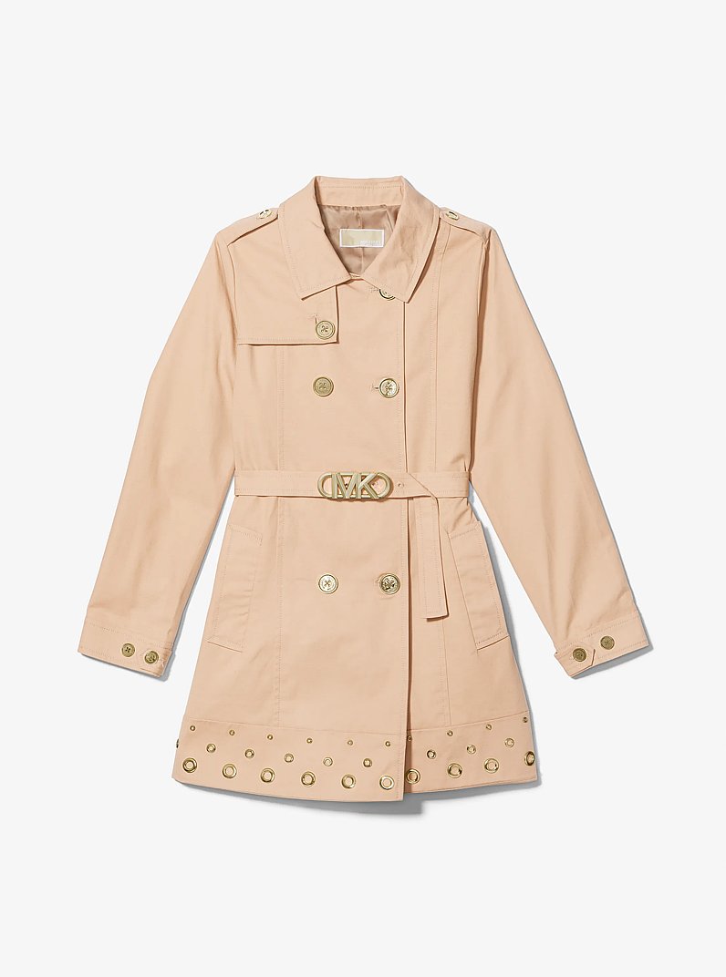 Cotton Trench Coat in CAMEL | Michael Kors
