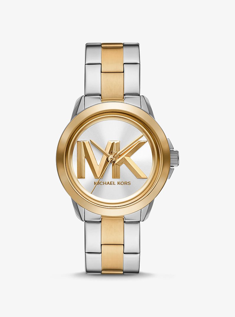 Oversized Brynn Two-Tone Watch in TWO TONE | Michael Kors