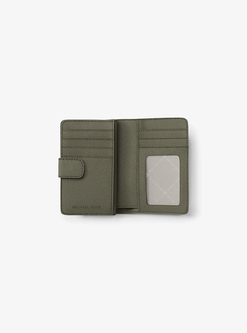 Medium Saffiano Leather Wallet in OLIVE | Michael Kors