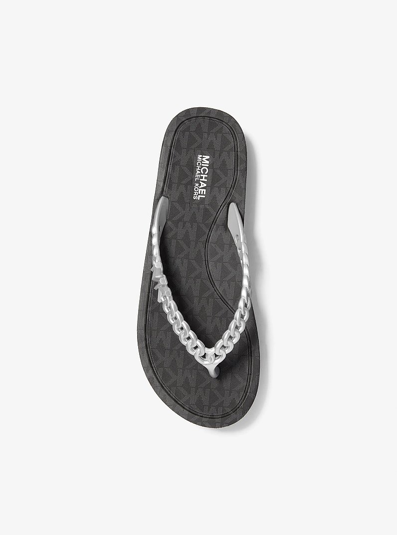 Zaza Platform Flip Flop in BLACK | Michael Kors