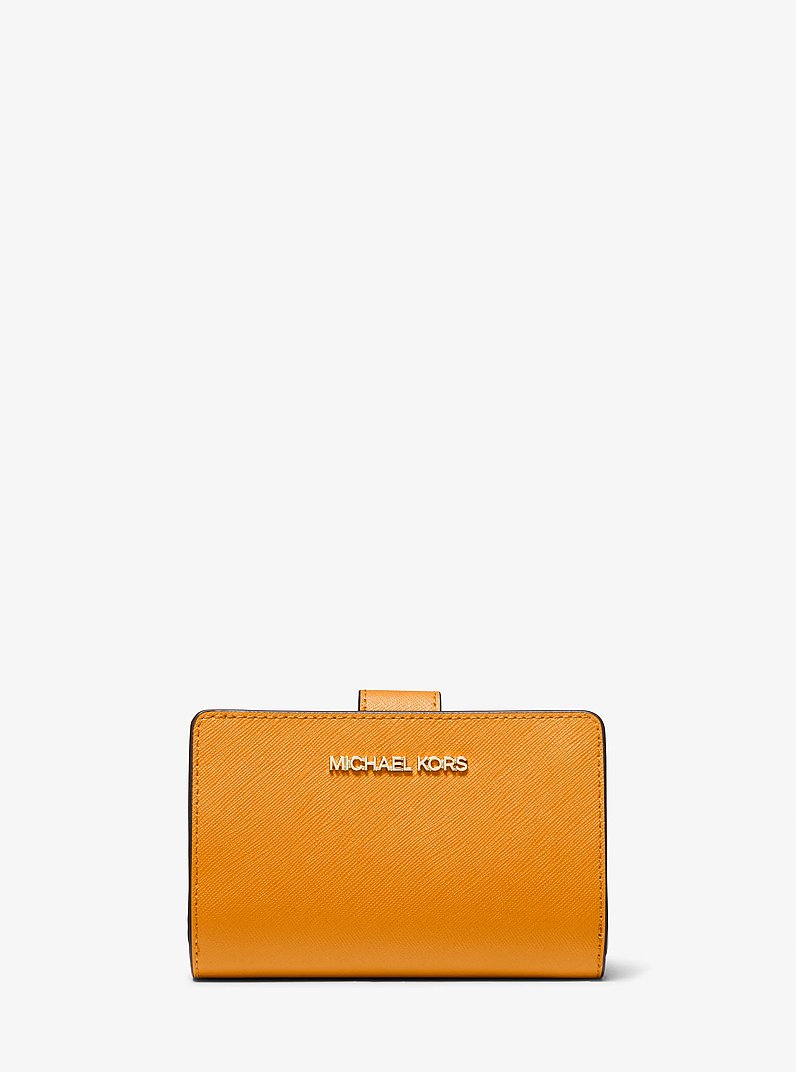 Medium Crossgrain Leather Wallet in OREGANO - Sale | Michael Kors [US]