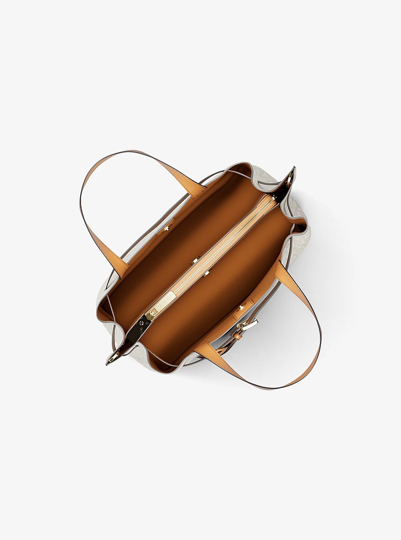 Emilia Small Signature Logo Satchel