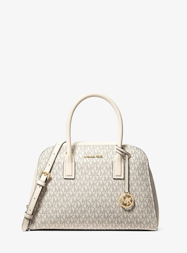 Ashton Medium Signature Logo Satchel in LT CRM MULTI | Michael Kors