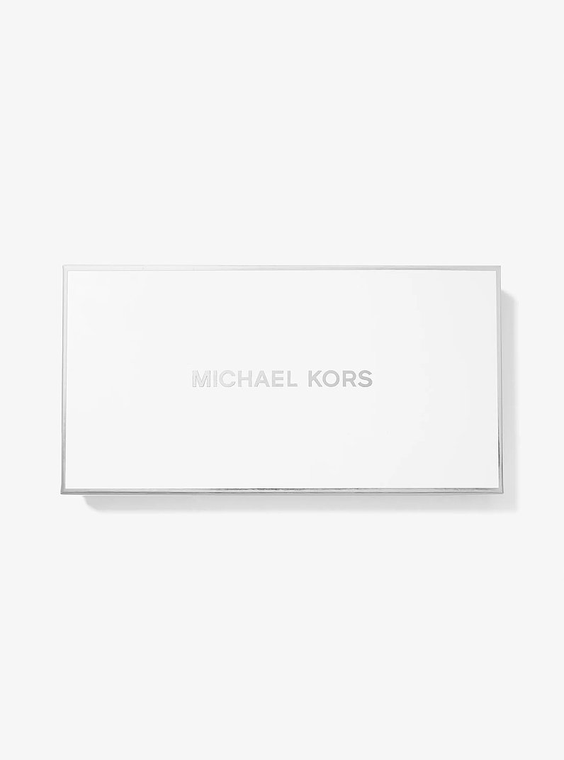 Gro&szlig;e Brieftasche im Kontinental-Format aus gekrispeltem Leder in SCHWARZ | Michael Kors