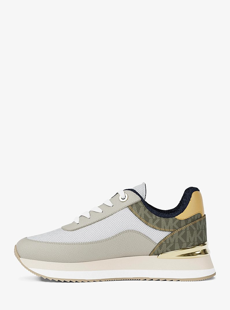 Espadrille Hattie en mat&eacute;riaux multiples in VERT OLIVE | Michael Kors