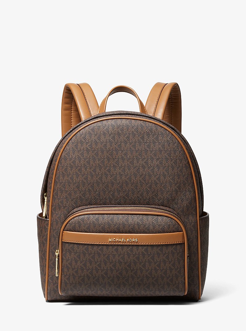 Bex Medium Signature Logo Backpack in BRN/ACORN | Michael Kors
