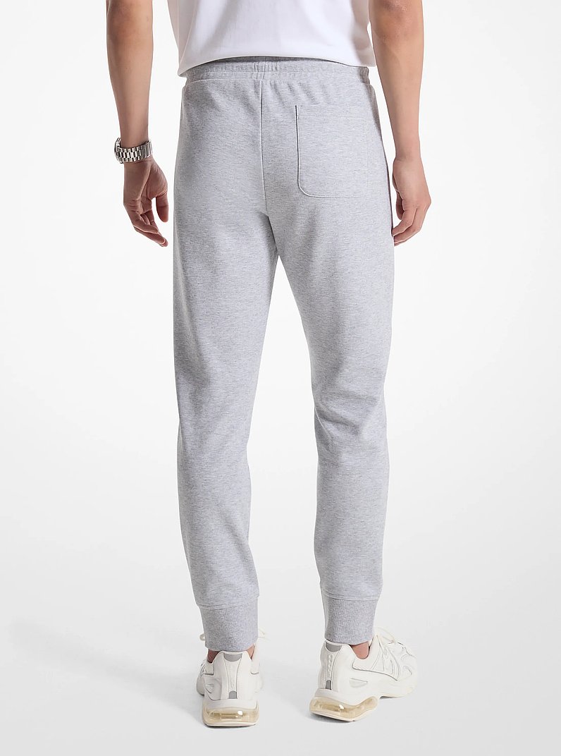 KORS Cotton Blend Joggers in HEATHER GREY | Michael Kors