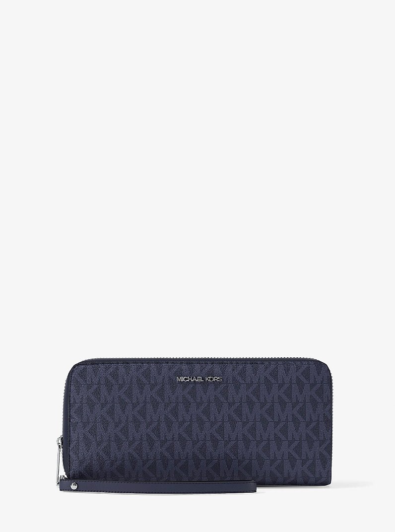 Large Logo Continental Wallet in DRESS BLUES | Michael Kors