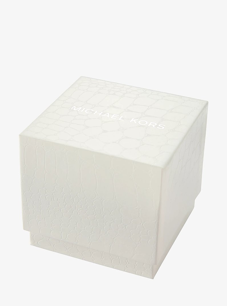 Set de regalo de reloj y pulsera Mini Sylvia con incrustaciones en tono dorado in DORADO | Michael Kors