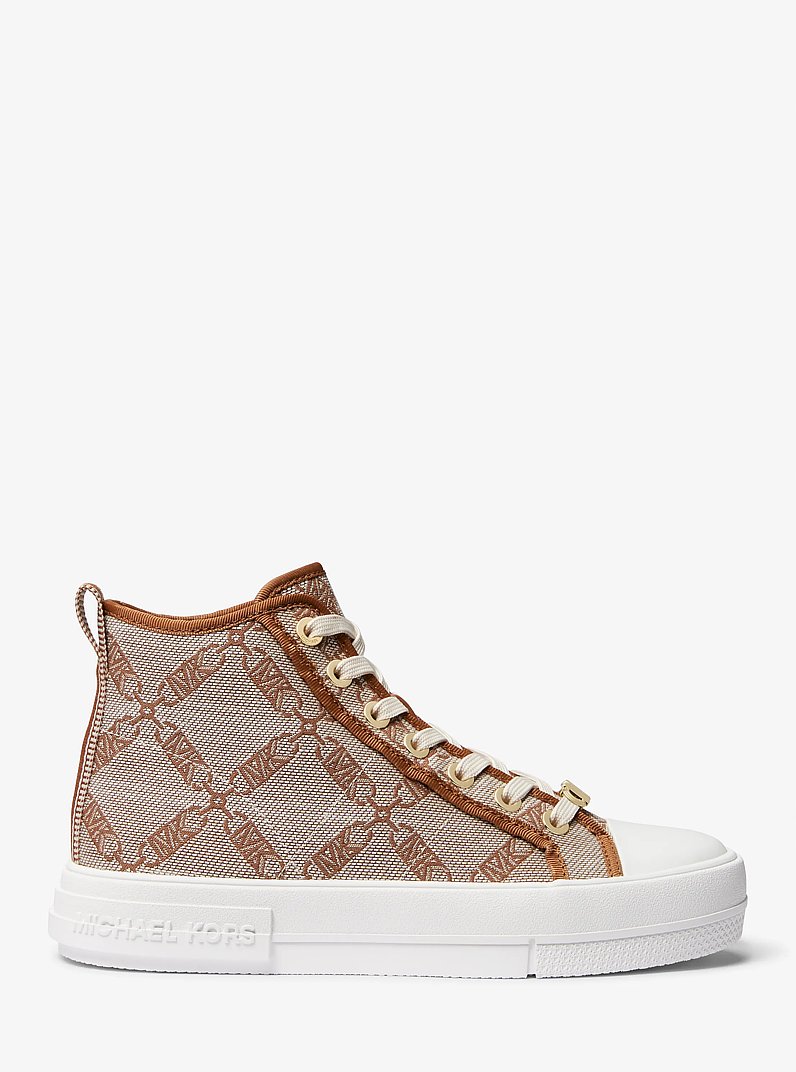 Evy Empire Logo Jacquard High-Top Sneaker