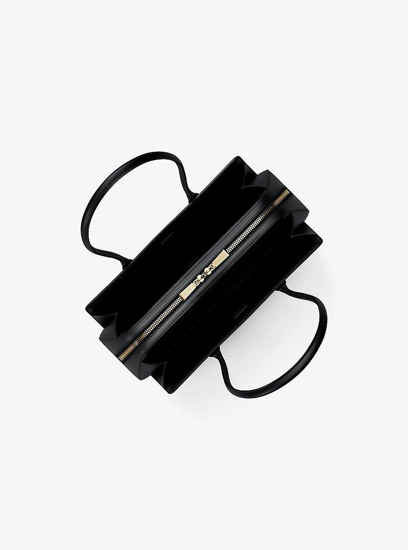 Laila Small Leather Shoulder Bag in BLACK | Michael Kors