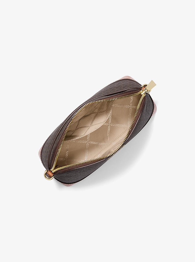 Large Logo Dome Crossbody Bag in BRN/ACORN | Michael Kors