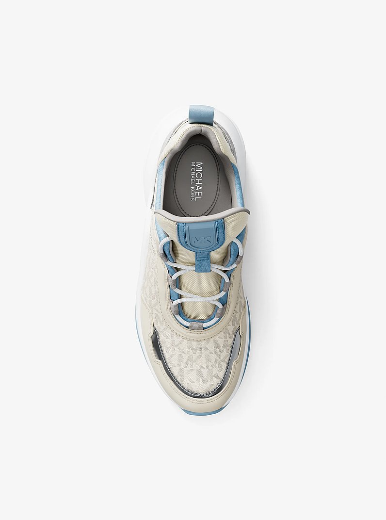 Espadrille Olympia en mat&eacute;riaux multiples in BLEU CIEL CLAIR | Michael Kors