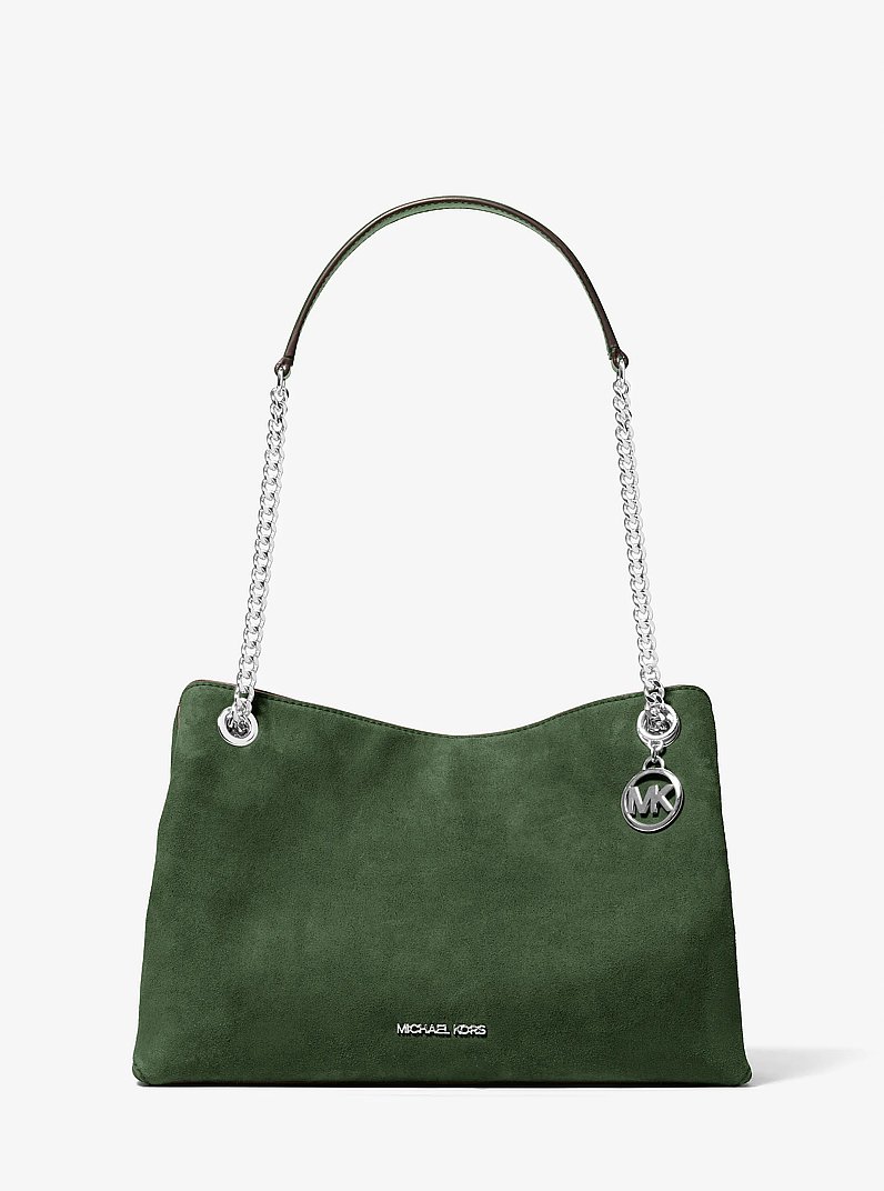 Christina Medium Messenger Bag in AMAZON GREEN | Michael Kors