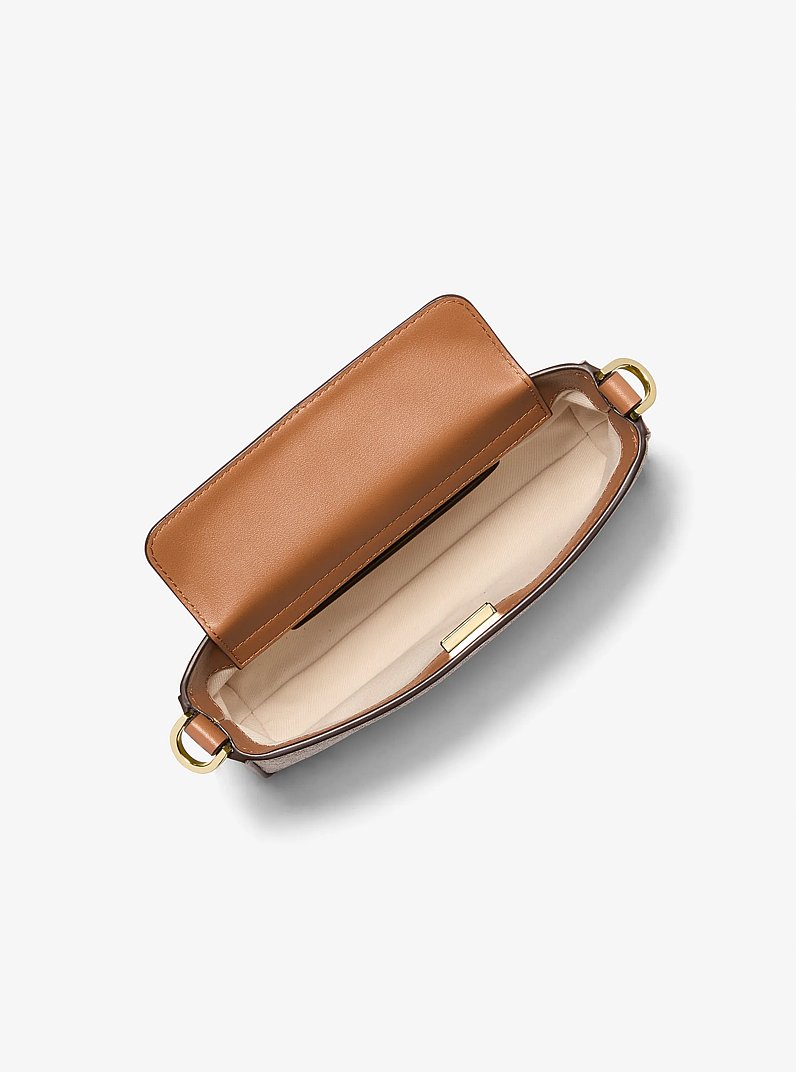 Bryant Small Signature Logo Convertible Pochette in VANILLA/ACORN