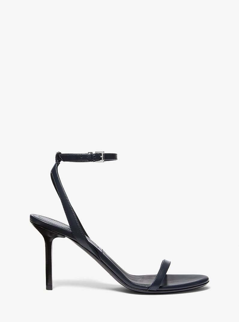Gwyneth Leather Sandal in MIDNIGHT | Michael Kors