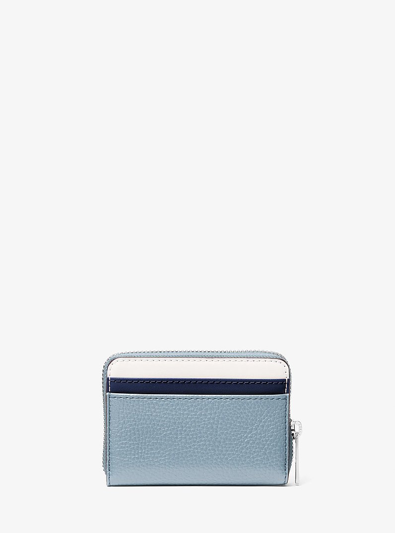 Jet Set Travel Medium Color-Block Wallet in PALE BLUE | Michael Kors