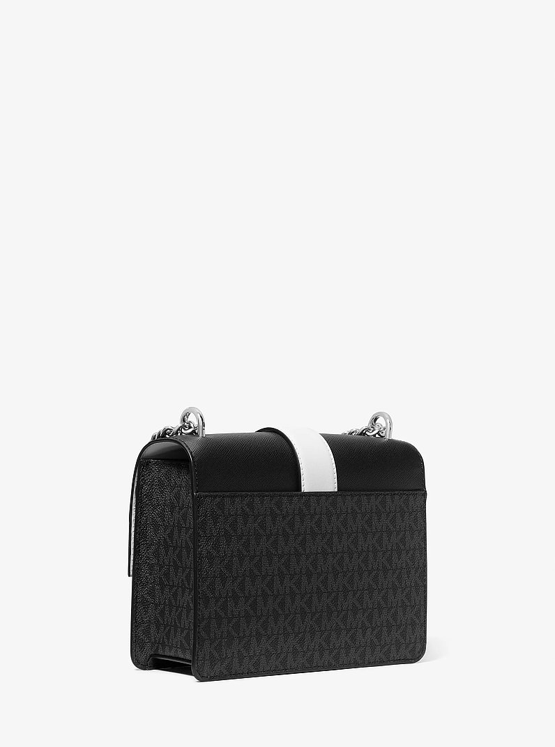 Petit sac &agrave; bandouli&egrave;re Greenwich &agrave; logo Signature et &agrave; blocs de couleurs in COMBINAISON NOIRE | Michael Kors