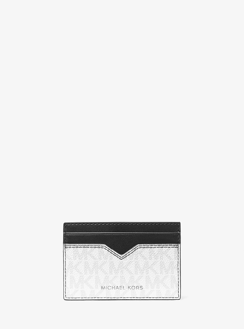Hudson Logo Card Case in BRIGHT WHT | Michael Kors