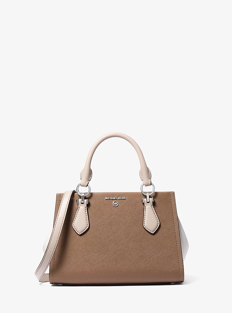 Marilyn Small Color-Block Saffiano Leather Crossbody Bag | Michael