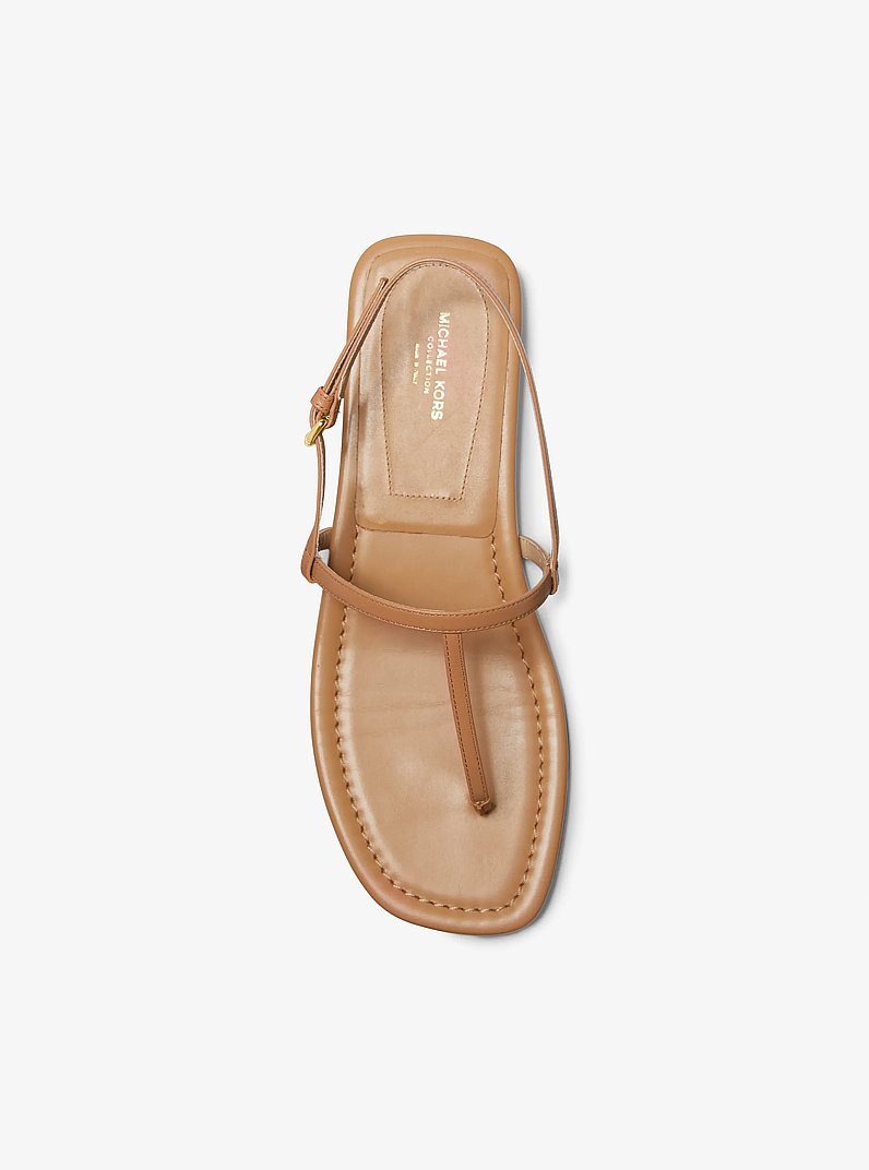 Ali Leather Sandal in SUNTAN | Michael Kors
