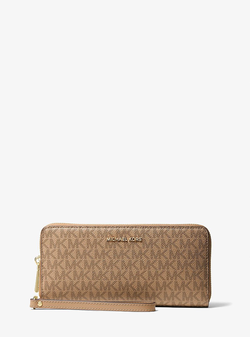 Billetera continental grande con logotipo in C&Aacute;SCARA | Michael Kors