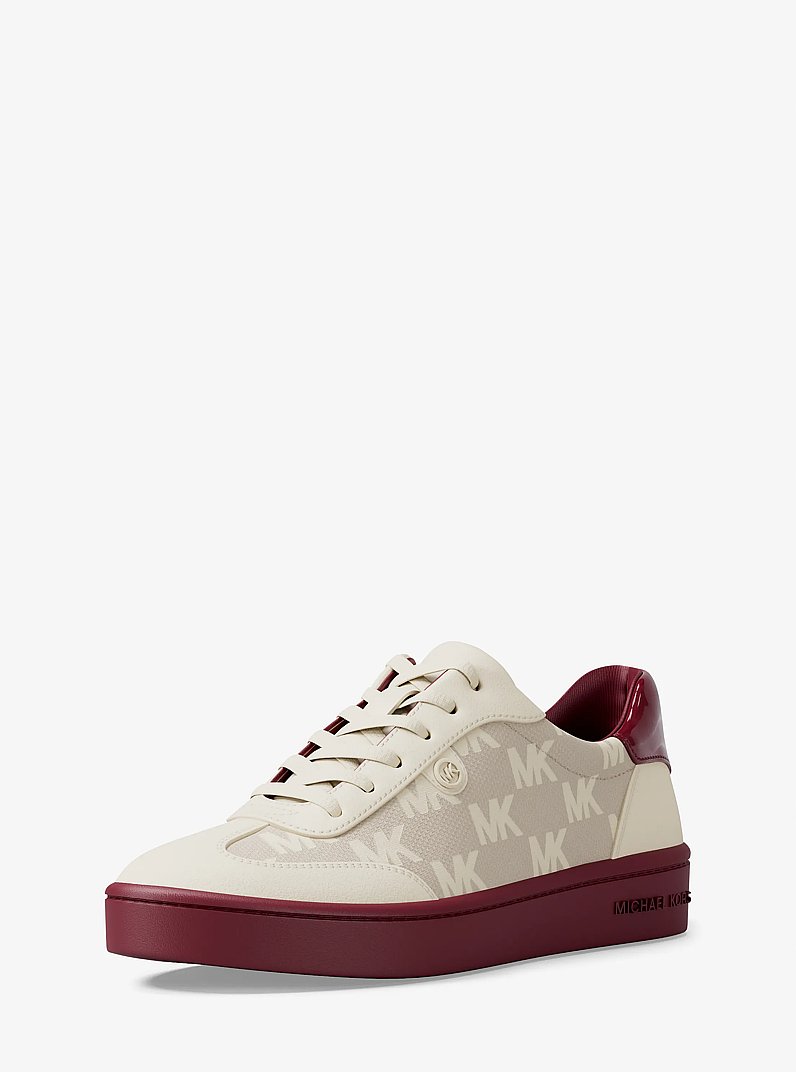 Scotty Logo Jacquard Sneaker in MULBERRY | Michael Kors
