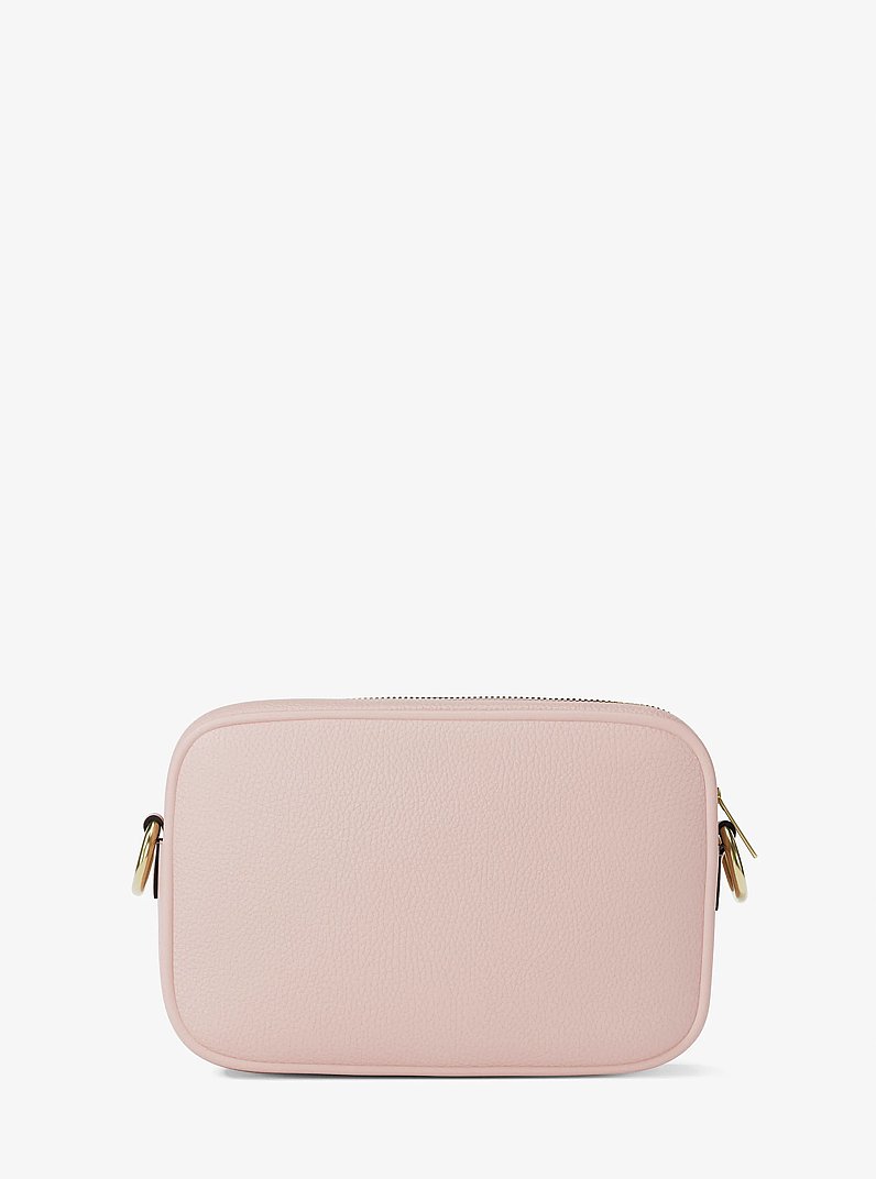 Jet Set Large Pebbled Leather Camera Crossbody Bag in POWDER BLUSH | Michael Kors