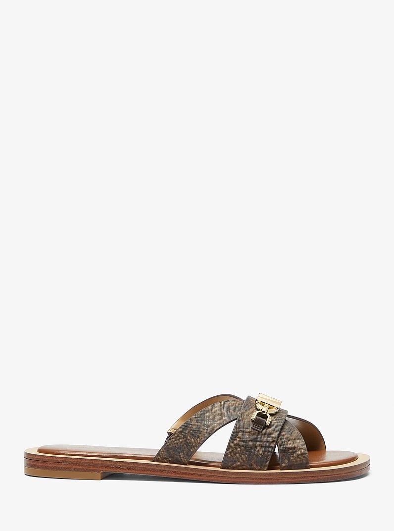 Tiffanie Empire Signature Logo Slide Sandal