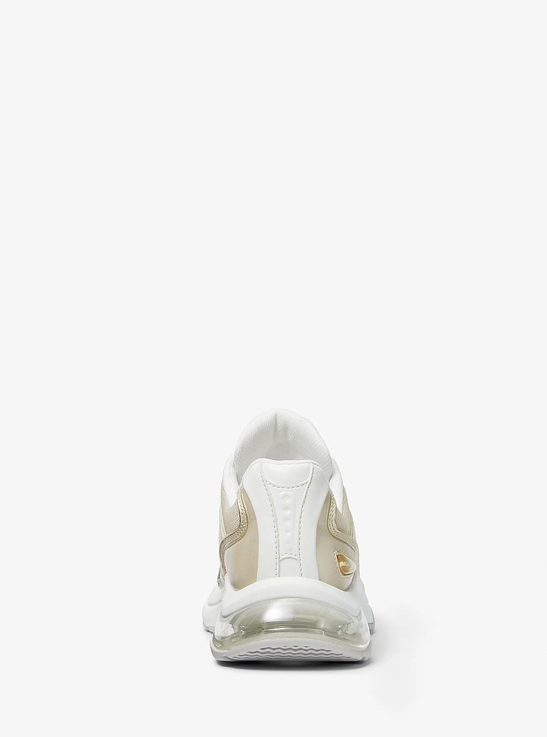 Kit Extreme Metallic Leather and Mesh Trainer in PL GLD MULTI | Michael Kors