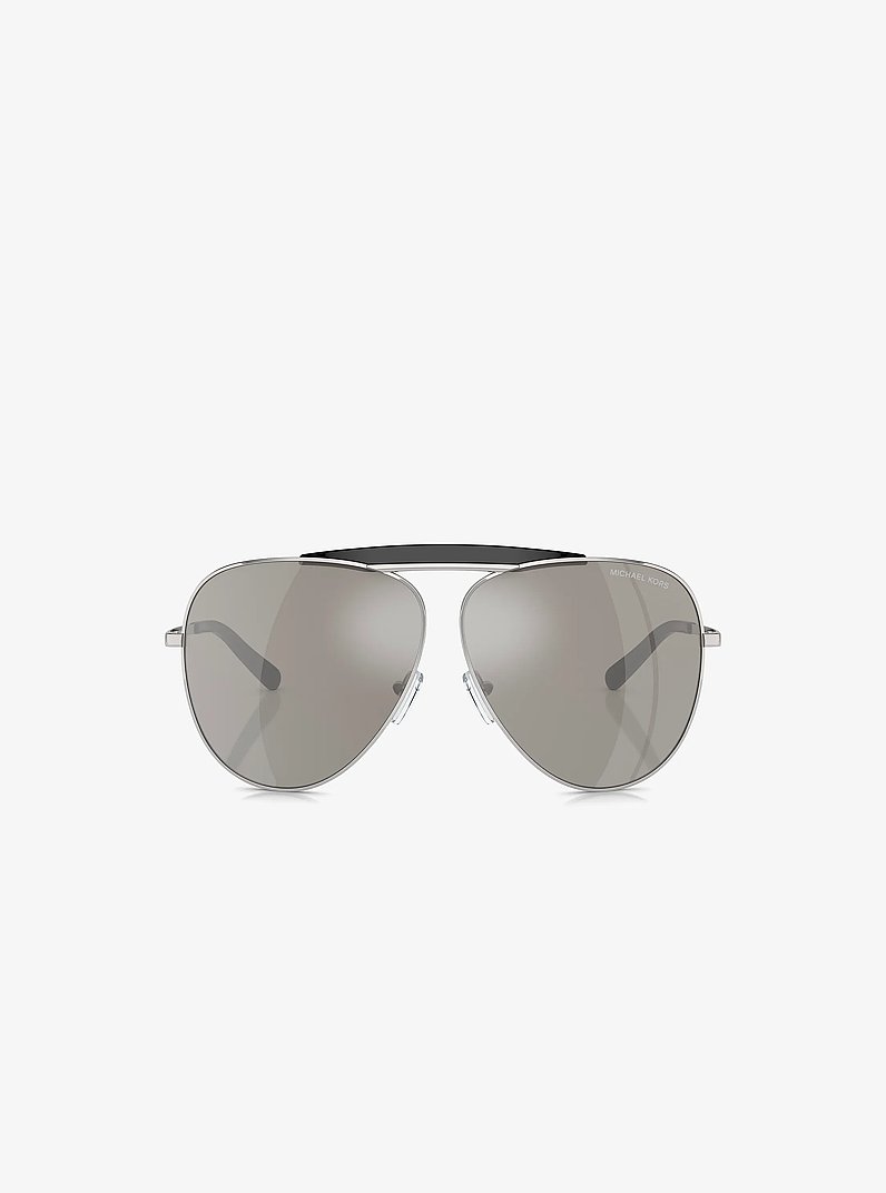 Bleecker Sunglasses in BLACK/SILVER | Michael Kors