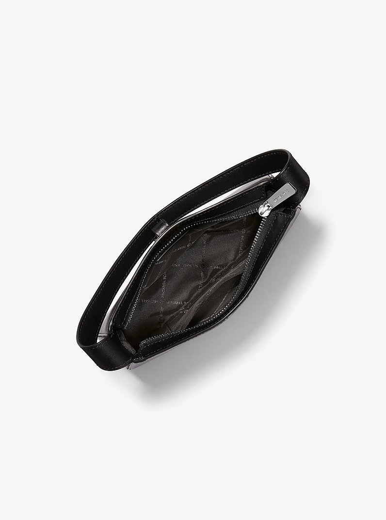 Bolso pochette Lyra peque&ntilde;o de piel in NEGRO | Michael Kors