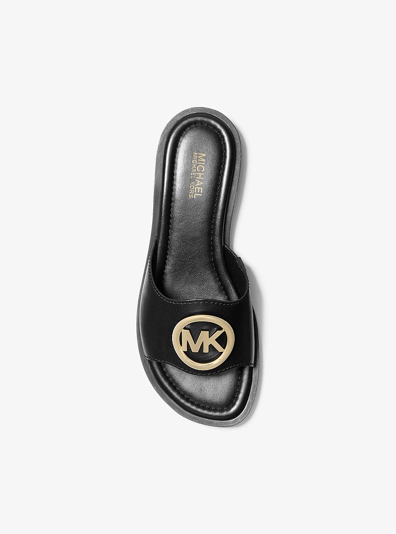 Hanna✼ Hannah Slide Sandal in BLACK - Sale | Michael Kors [US]