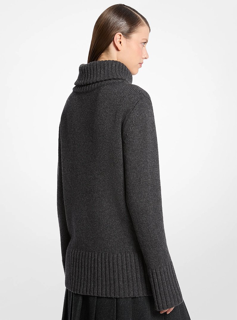 Cashmere Turtleneck Sweater in CHARCOAL | Michael Kors