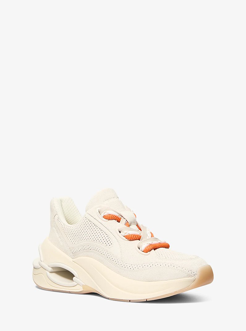 Toni Suede Trainer in CREAM | Michael Kors