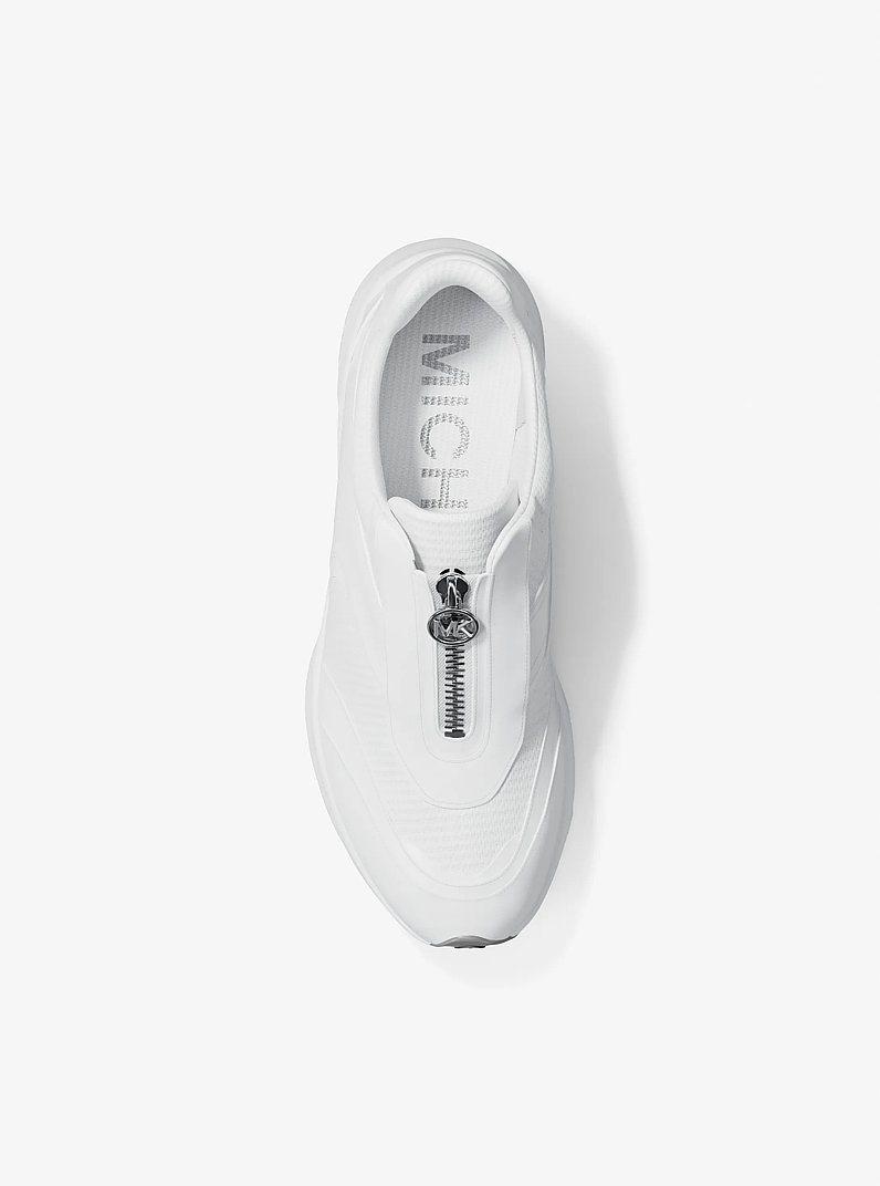 Thea Mixed-Media Trainer in OPTIC WHITE | Michael Kors