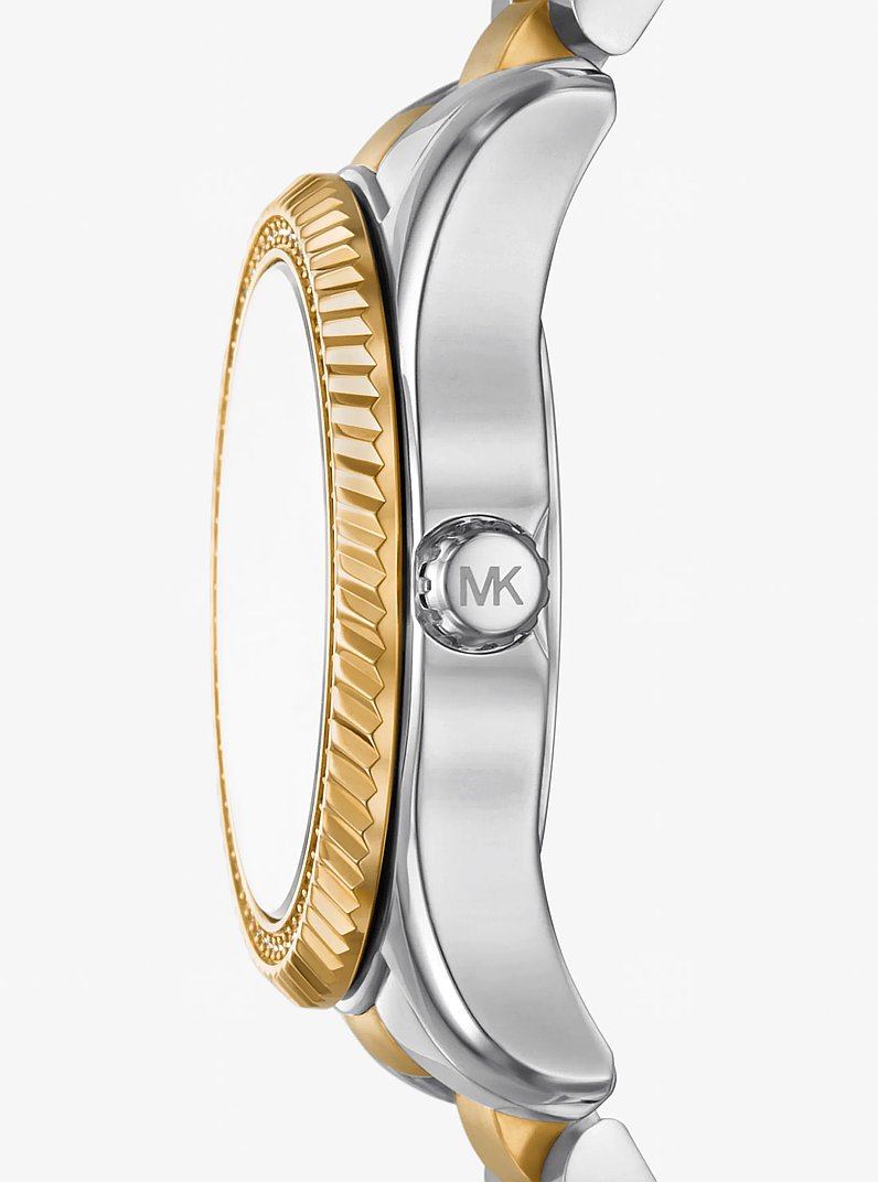 Mini Lexington Pav&eacute; Two-Tone Watch  in TWO TONE | Michael Kors