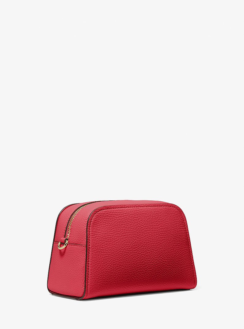 Ashton Extra-Small Heart Embellished Strap Camera Crossbody Bag in BRIGHT RED | Michael Kors