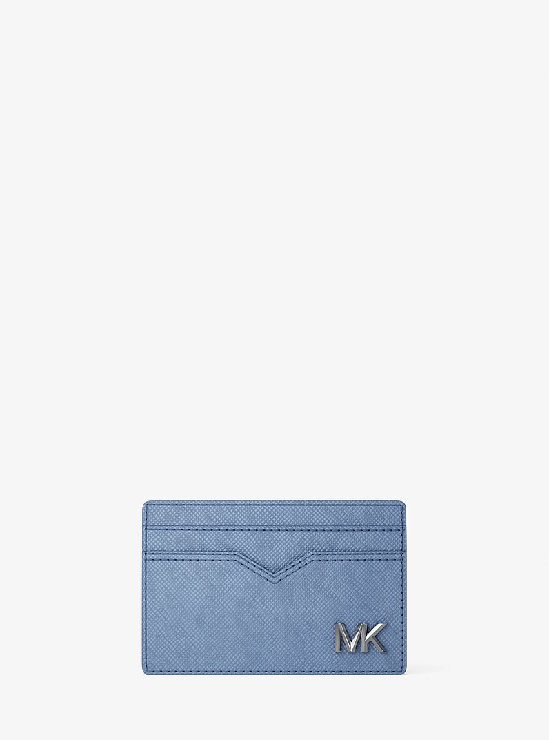 Edison Saffiano Leather Card Case in FRENCH BLUE | Michael Kors