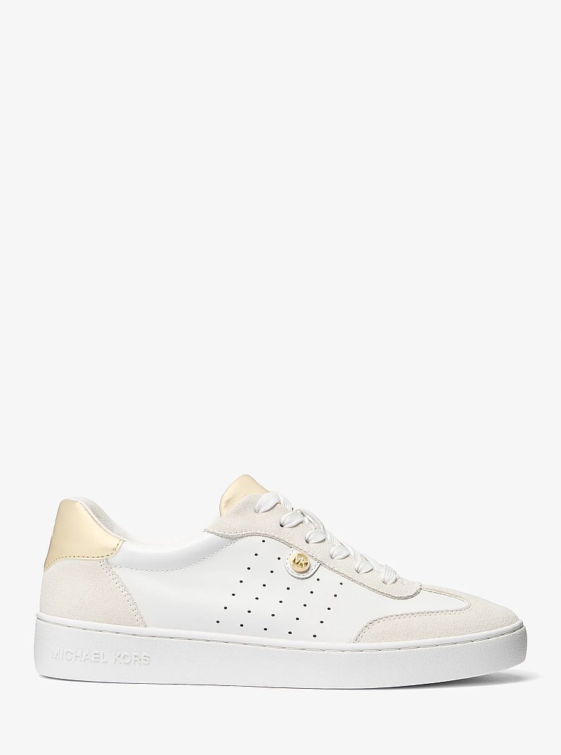 Scotty Leather Sneaker in PL GLD MULTI | Michael Kors