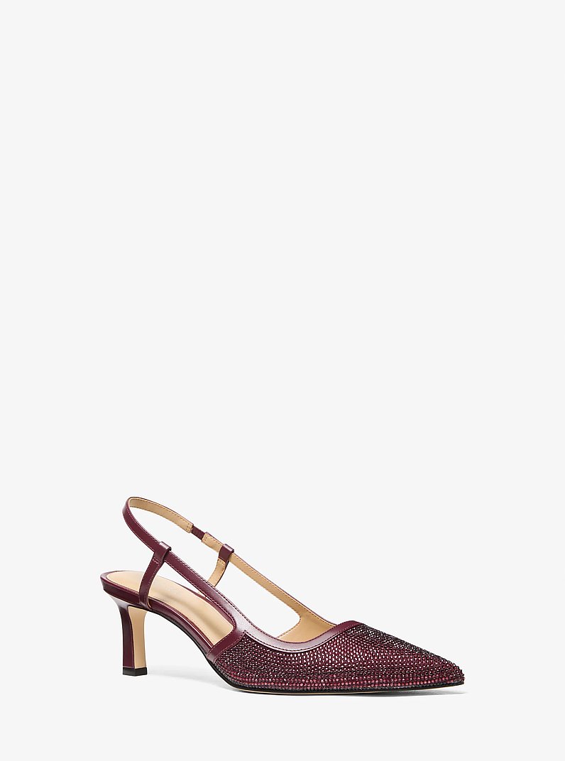 Alora Suede Slingback Pump in OXBLOOD | Michael Kors