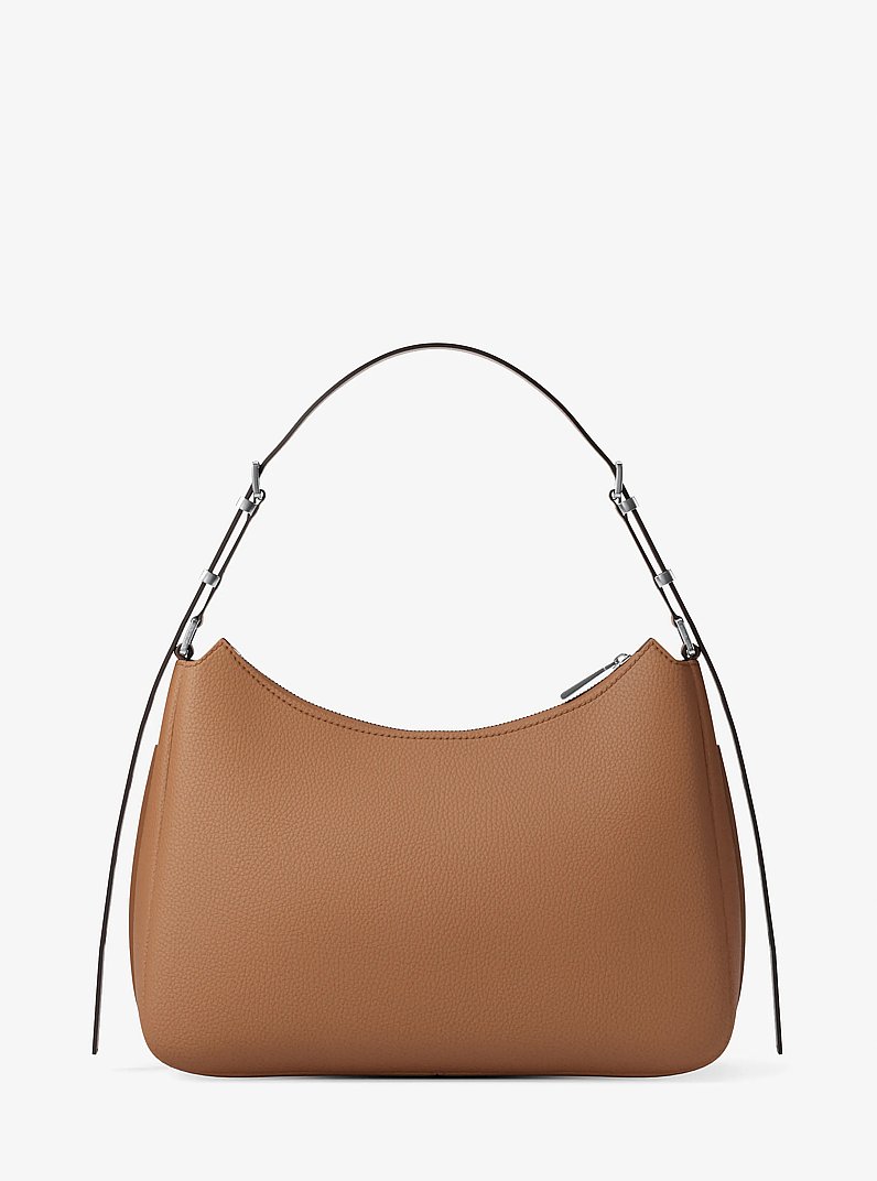 Nolita Medium Pebbled Leather Shoulder Bag in LUGGAGE | Michael Kors