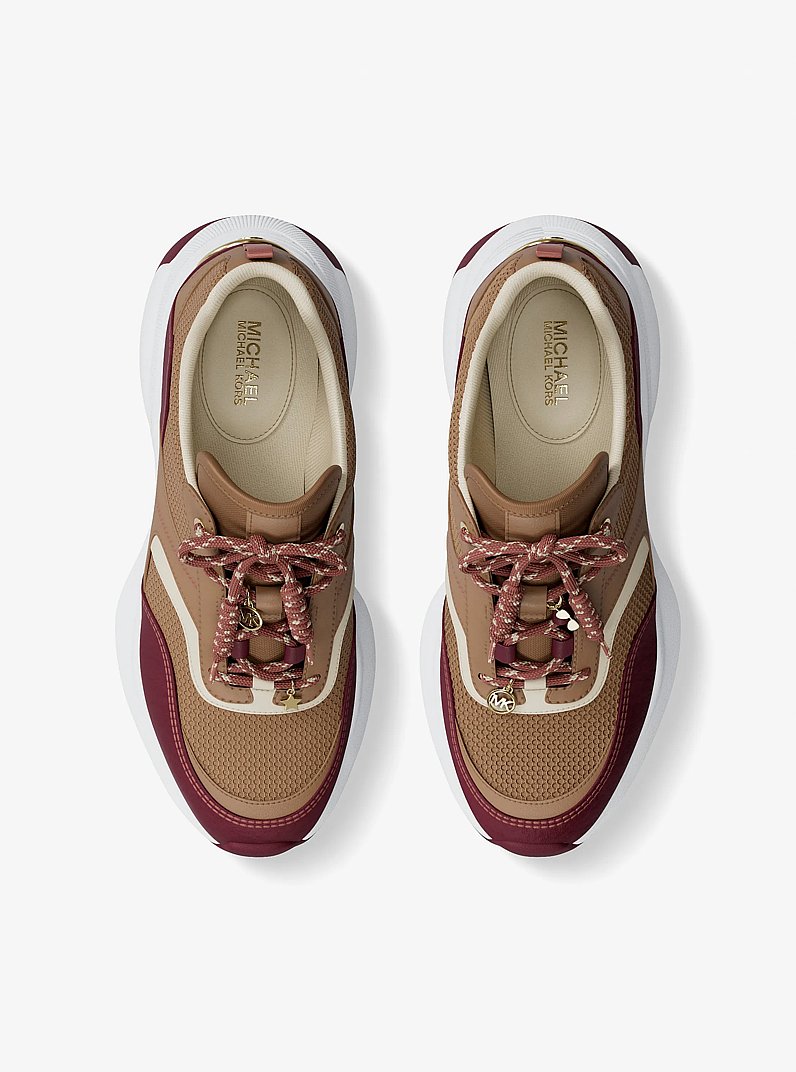 Espadrille Kaia en mat&eacute;riaux multiples in BORDEAUX | Michael Kors