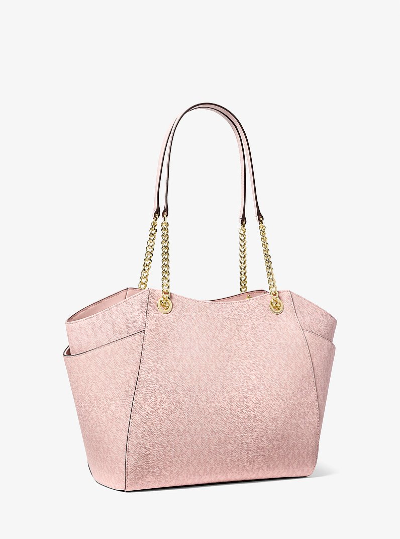 Jet Set Large Signature Logo Shoulder Bag
