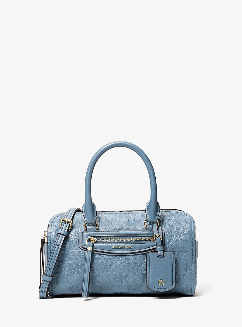 Borsa a tracolla Jet Set Travel extra-small in pelle con logo goffrato in CHAMBRAY | Michael Kors