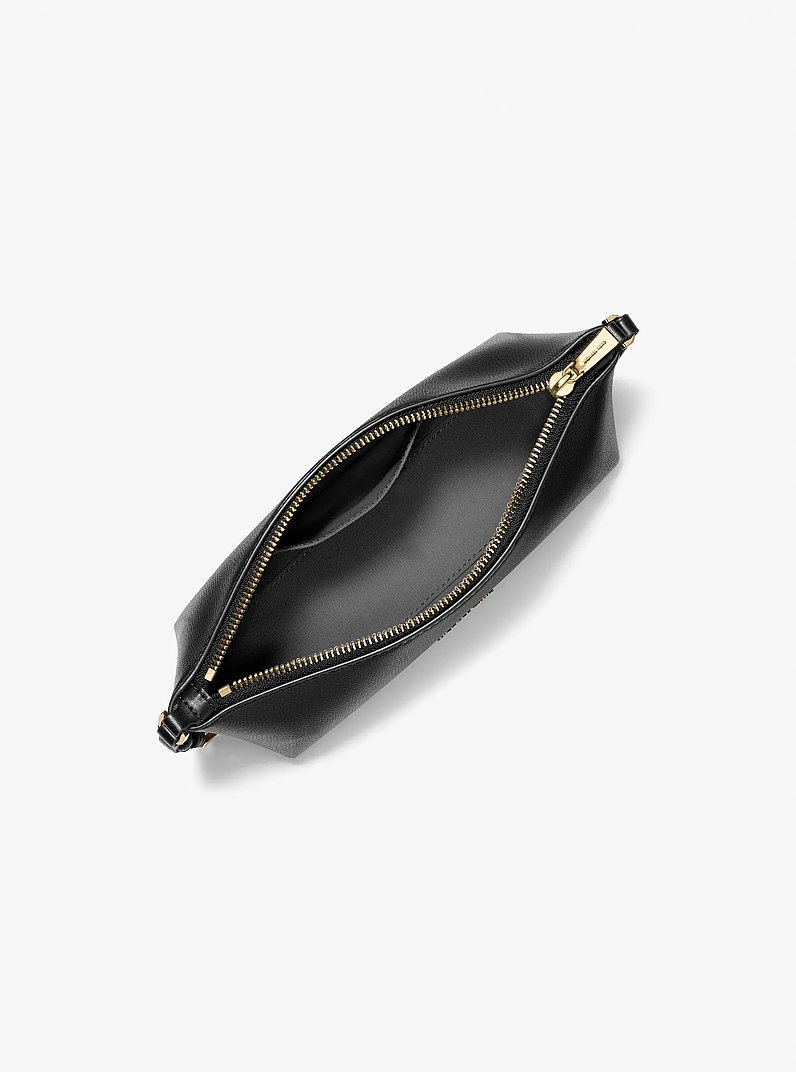 Laila Small Leather Pochette in BLACK | Michael Kors